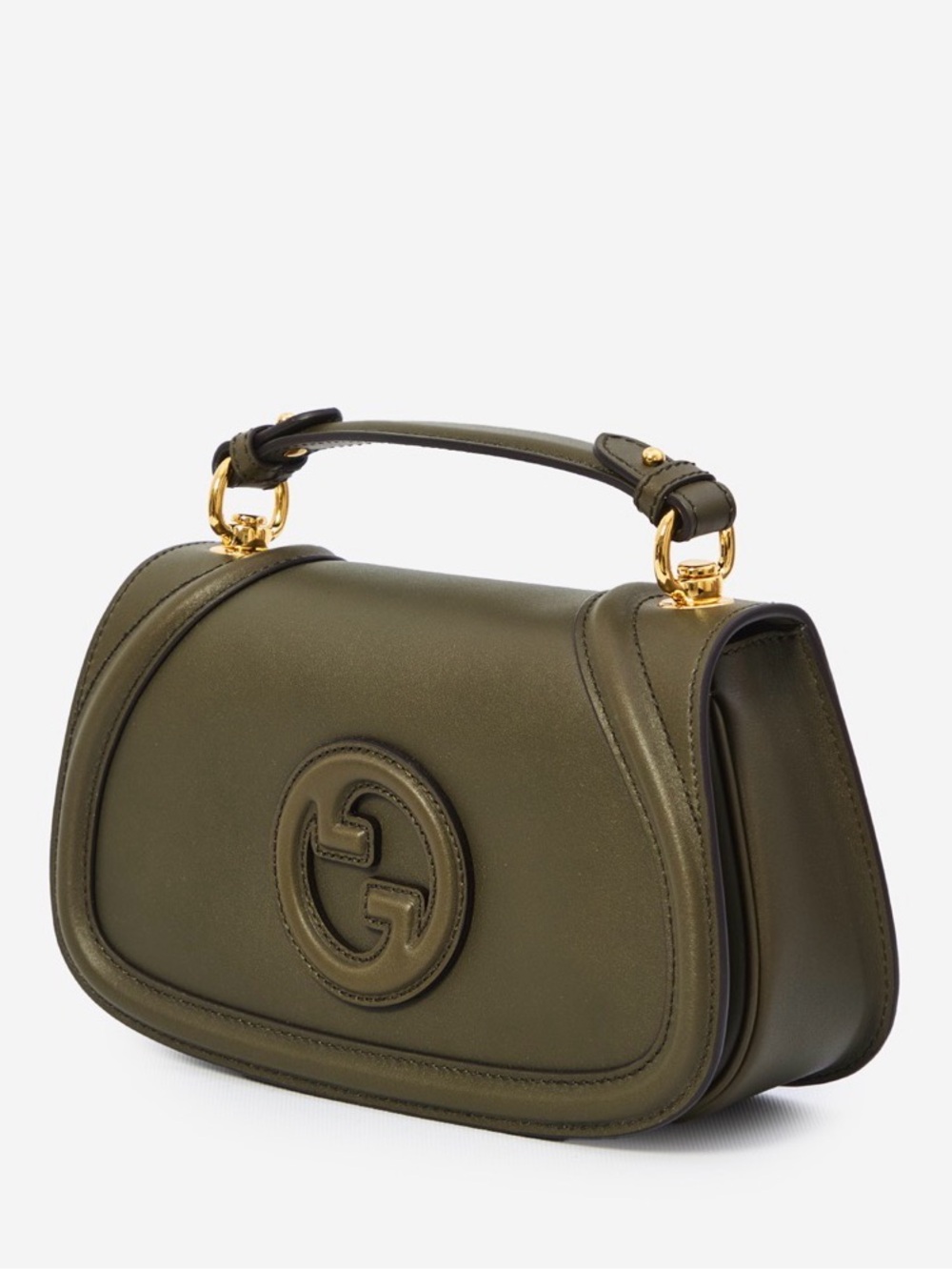Gucci Green Blondie Medium Top Handle Bag